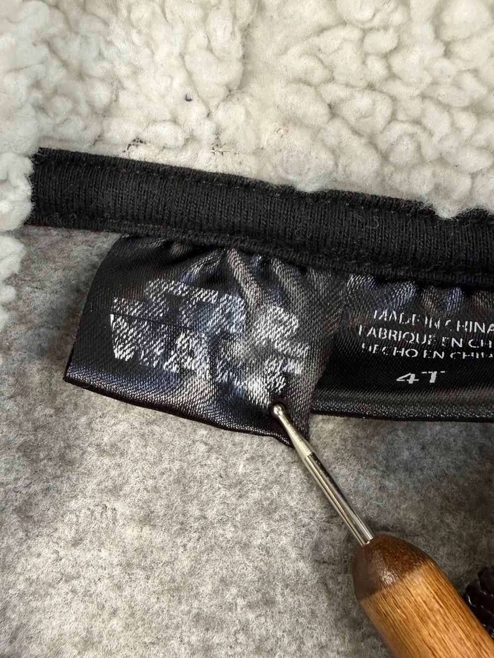 STAR WARS Boys Hoodie Jacket 4T Gray Graphic‎ Sherpa Lined Cozy Streetwear